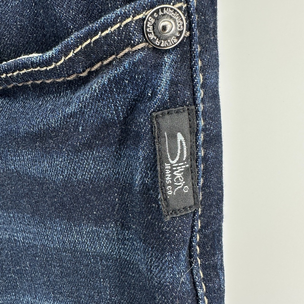 Silver‎ Jeans Co. Jeans Men's Blue Low Rise Allan Slim Fit Straight Leg Whisker - Picture 10 of 13